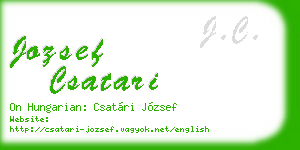 jozsef csatari business card